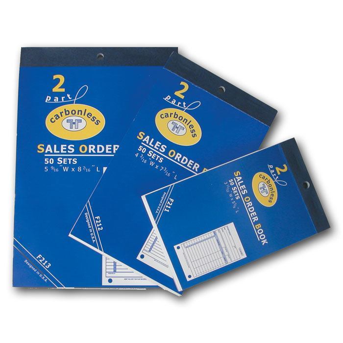3 Part Carbonless Sales Book (Lg.)