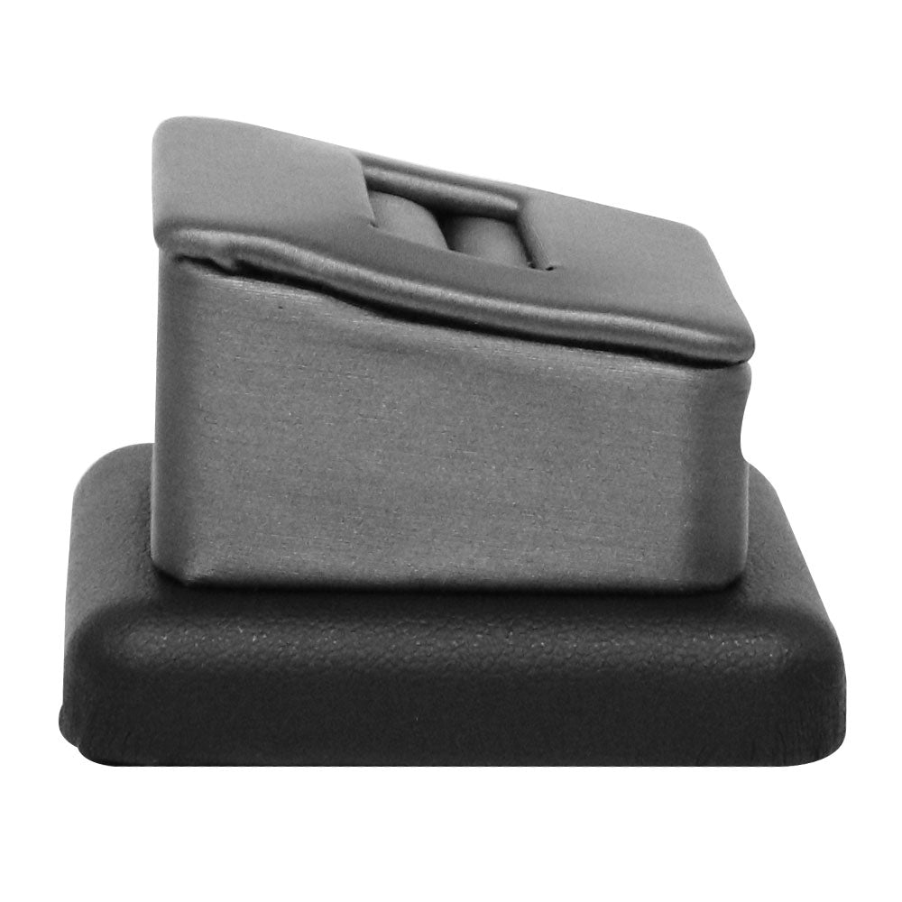 Steel Faux Leather Trim Ring Display with 1-Slot