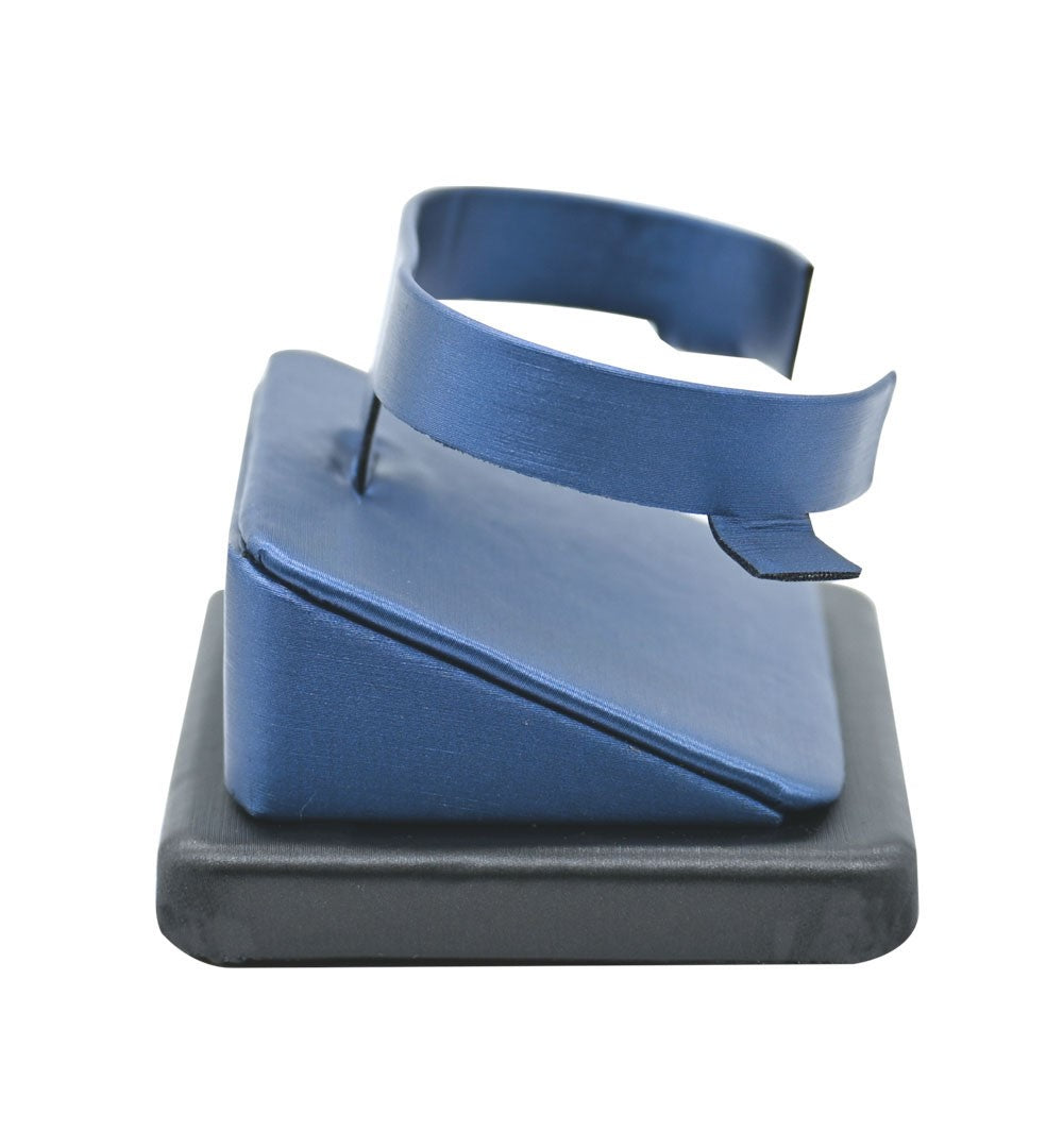 Blue Leatherette Jewelry Watch Display Stand