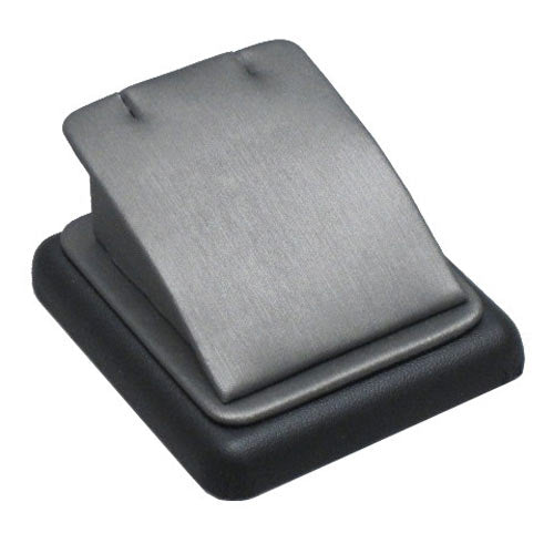 Steel Grey Leatherette Jewelry Pendant or Earring Display Stand