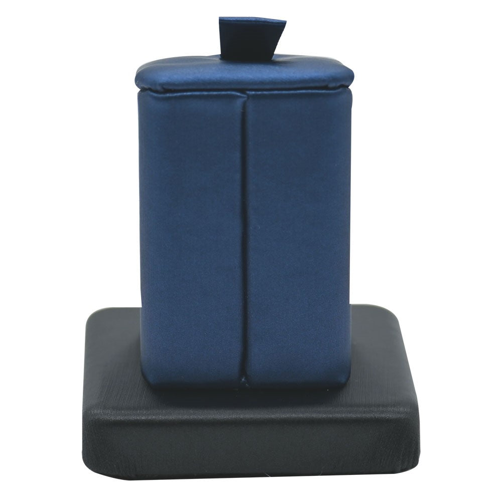 Blue Leatherette Jewelry Ring Display Stand 2-3/8" Tall