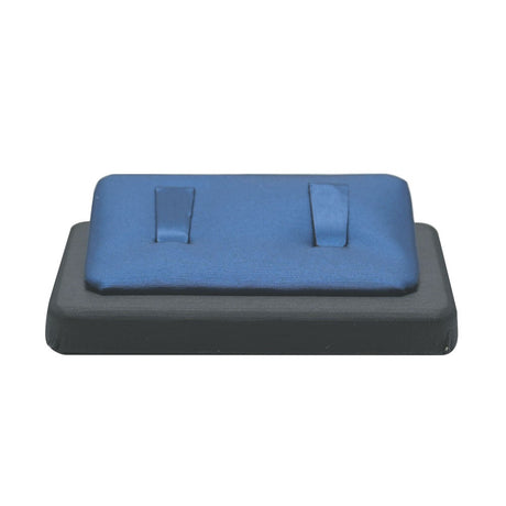 Blue Leatherette Dual Ring Clip Jewelry Display