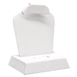 White Leatherette Jewelry Earring / Pendant / Ring Combination Stand