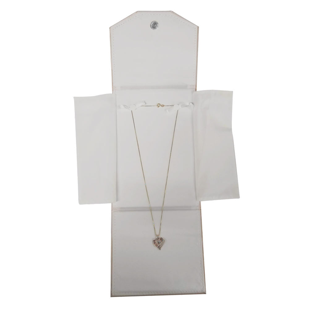 Champagne Pink Jewelry Necklace Presentation Display Folder