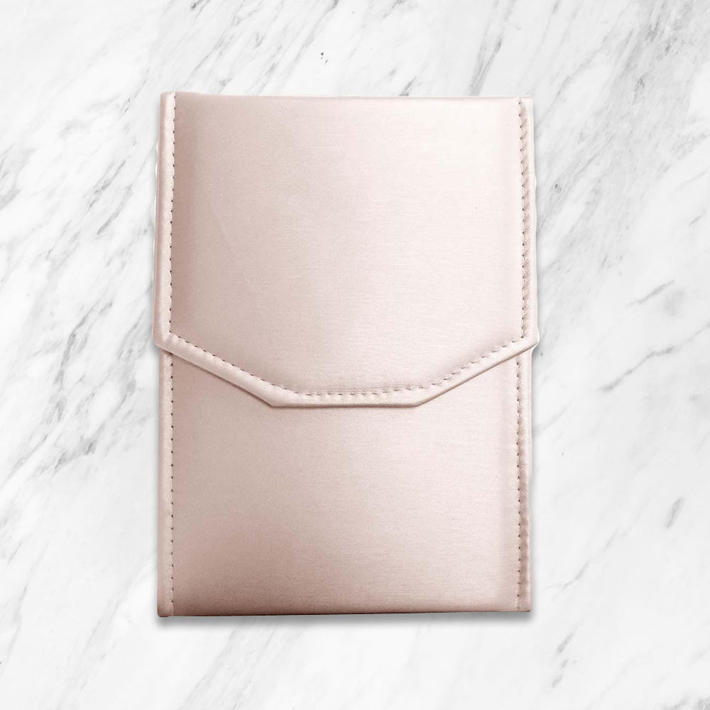 Champagne Pink Jewelry Necklace Presentation Display Folder