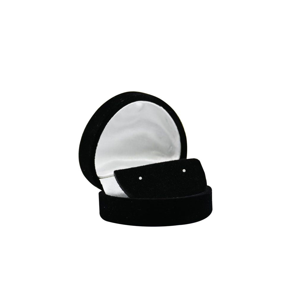 Black Flocked Velour Jewelry Earring Boxes