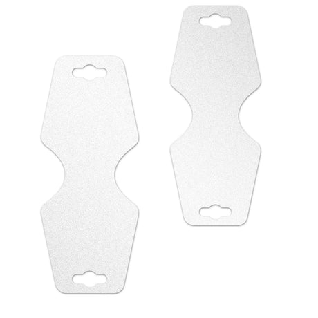 Shimmer White Folding Necklace / Bracelet Card 2-1/2" x 5"