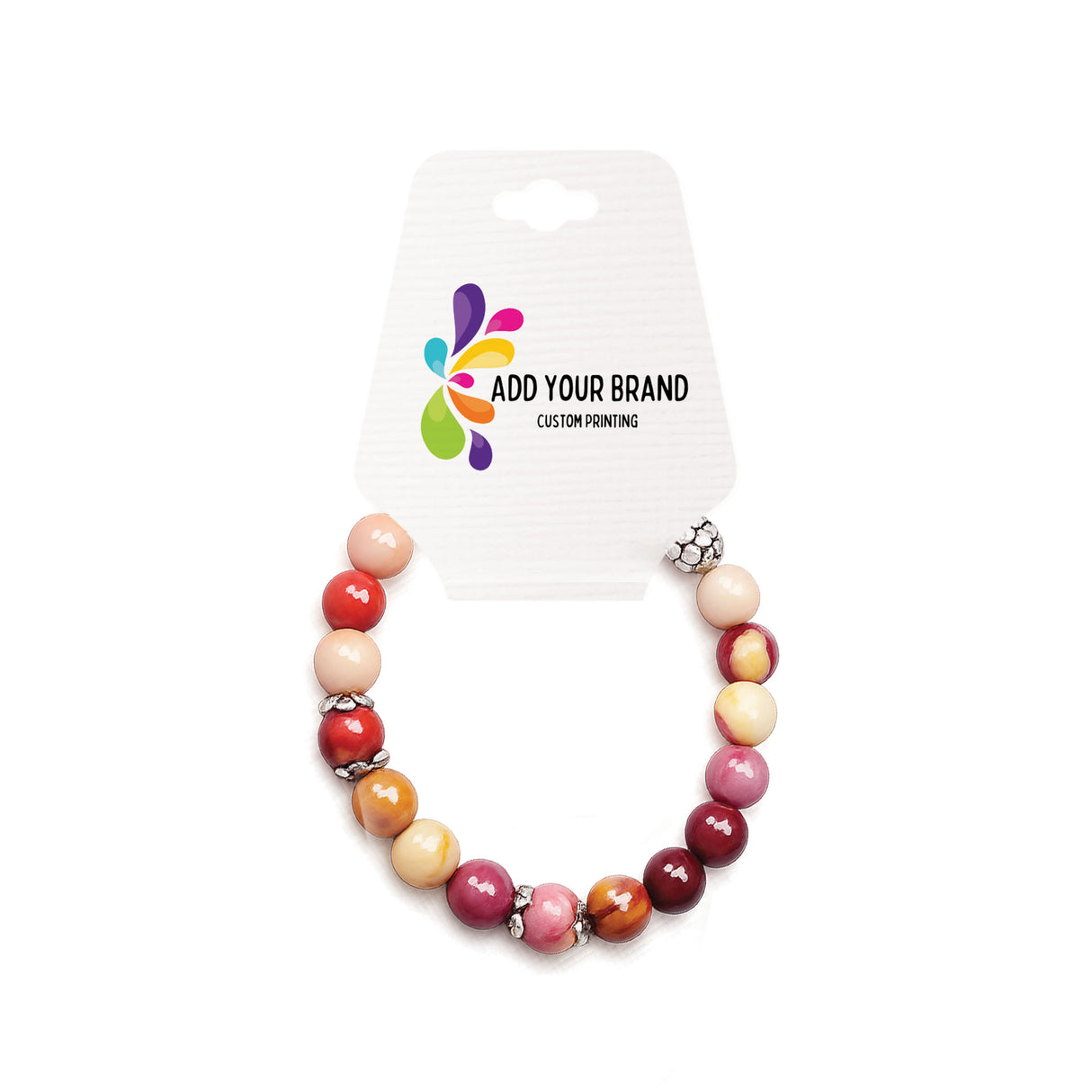 Folding Bracelet & Necklace Cards 2-1/2" x 5" | Woven White Linen | Folds to 2-1/2" x 2-1/2"