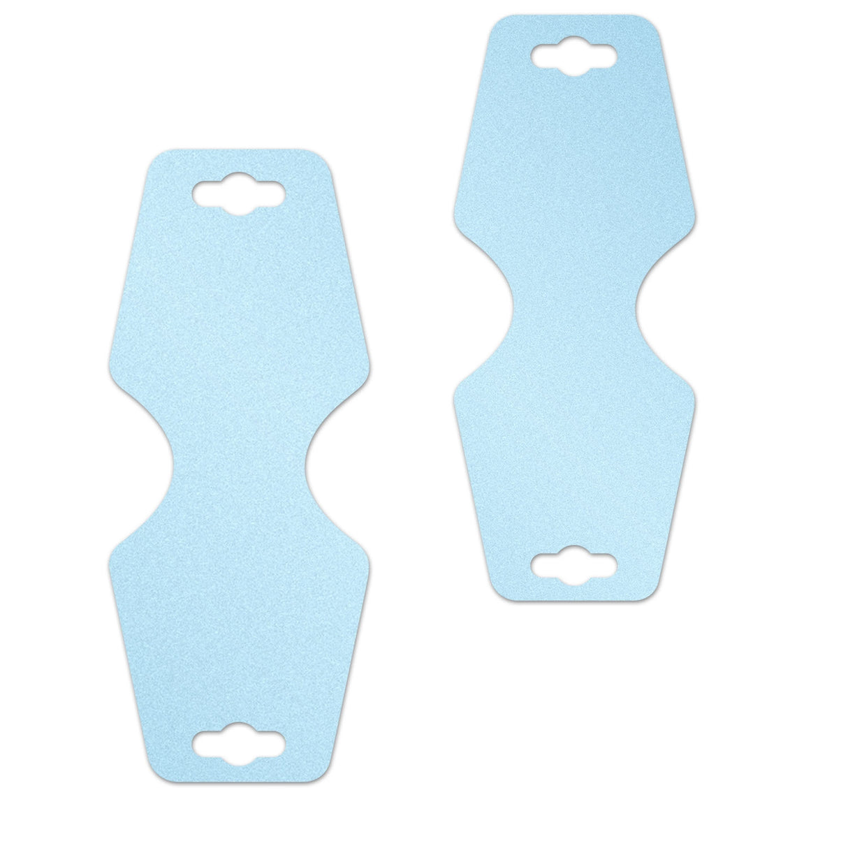 Shimmer Blue Folding Necklace / Bracelet Card 2-1/2" x 5"