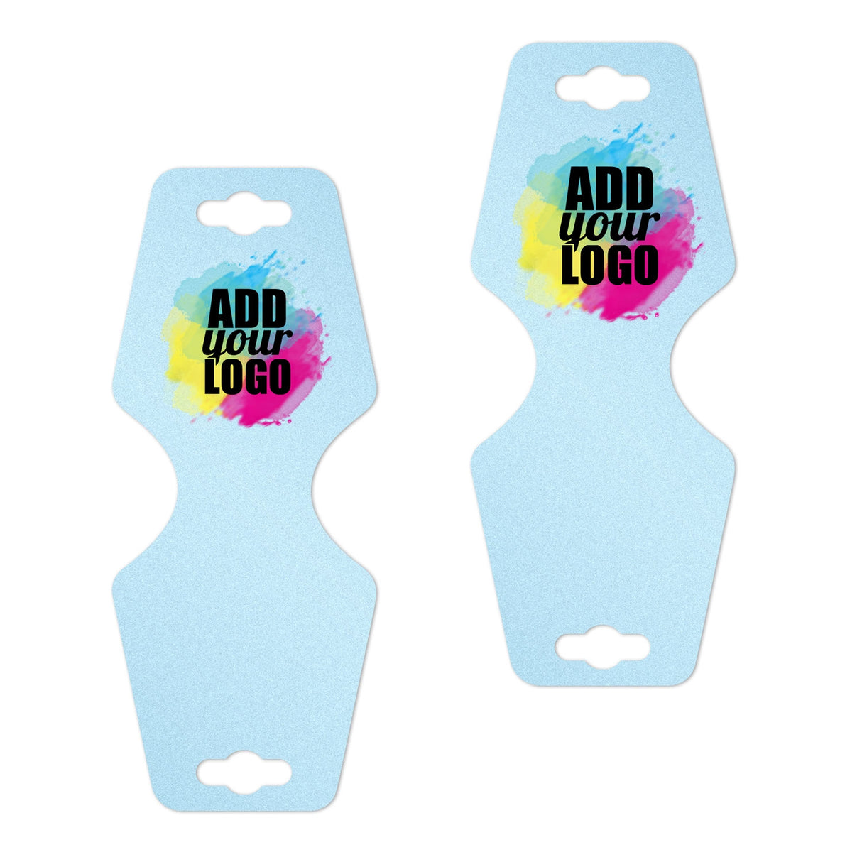 Shimmer Blue Folding Necklace / Bracelet Card 2-1/2" x 5"