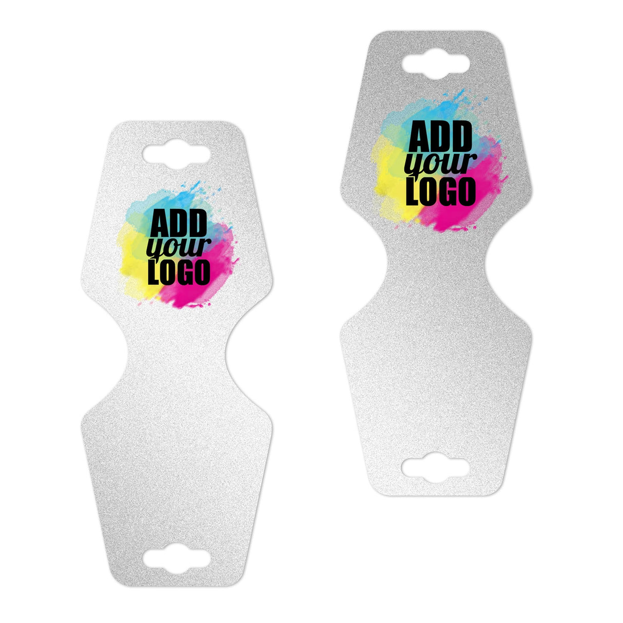 Shimmer Silver Folding Necklace / Bracelet Card 2-1/2" x 5"