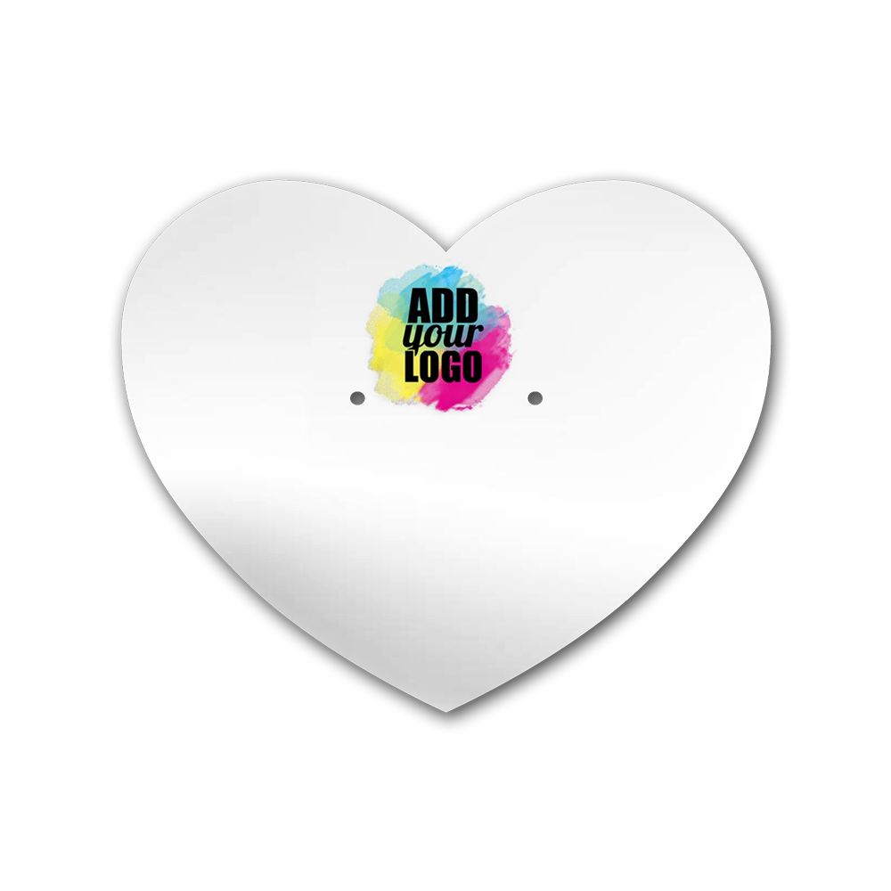 Glossy White Heart Earring Card 2-1/2" x 2-1/6"