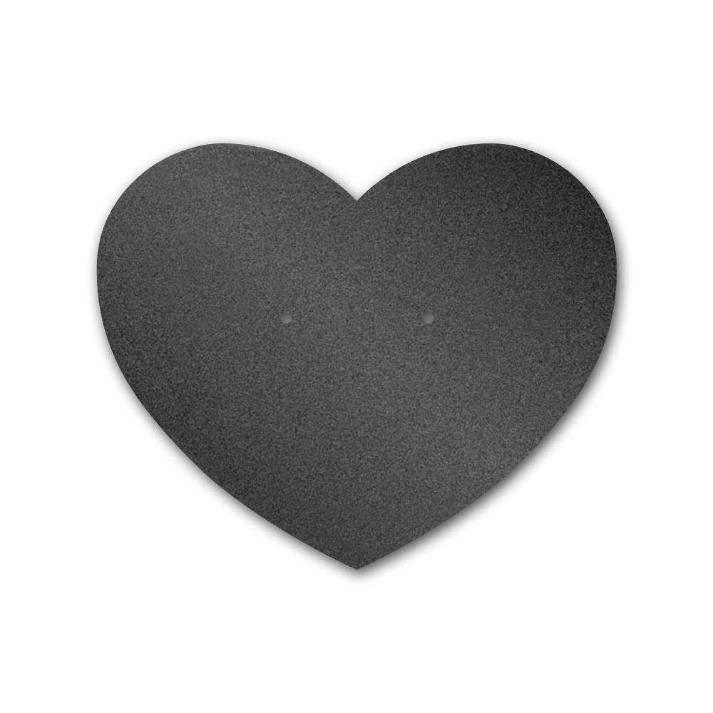 Shimmer Black Heart Earring Card 2-1/2" x 2-1/6"
