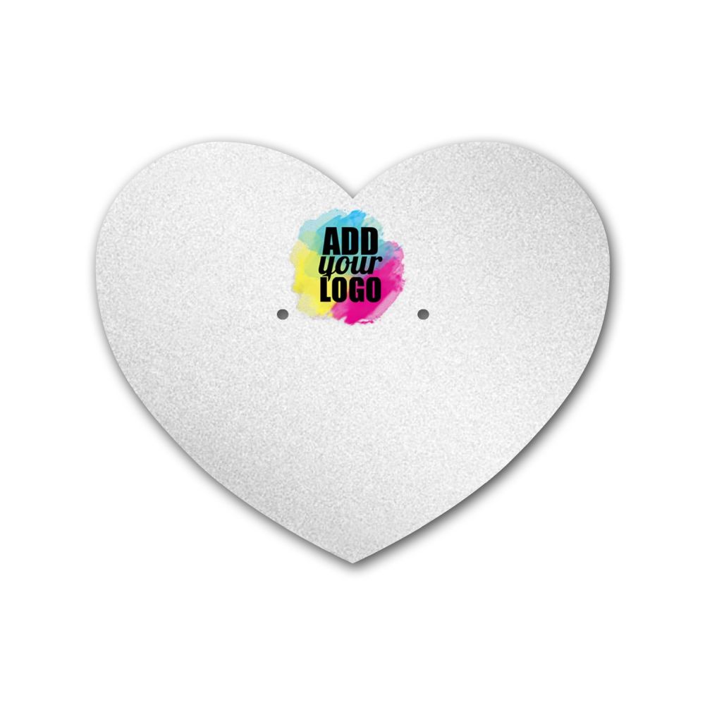 Shimmer White Heart Earring Card 2-1/2" x 2-1/6"