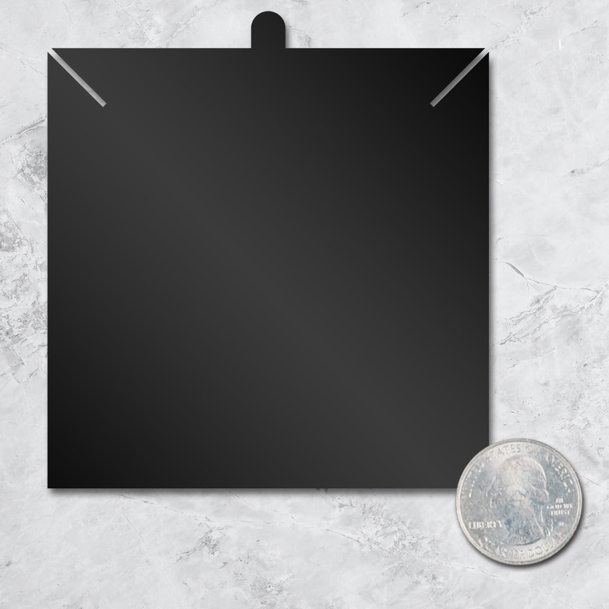 Black Necklace 3-2/5" x 3-2/5"