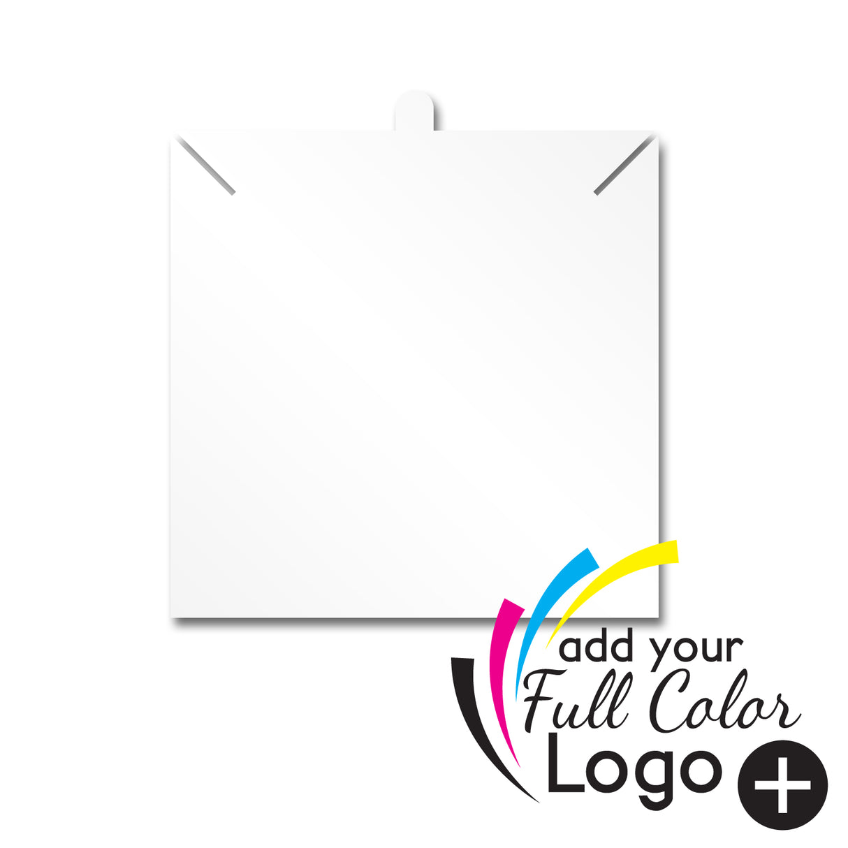 Glossy White Necklace 3-2/5" x 3-2/5"