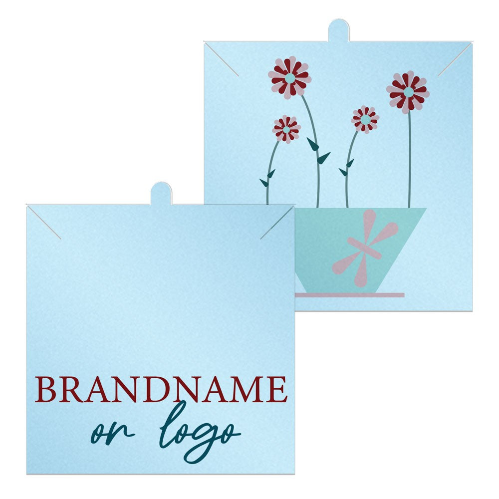 Shimmer Blue Necklace 3-2/5" x 3-2/5"