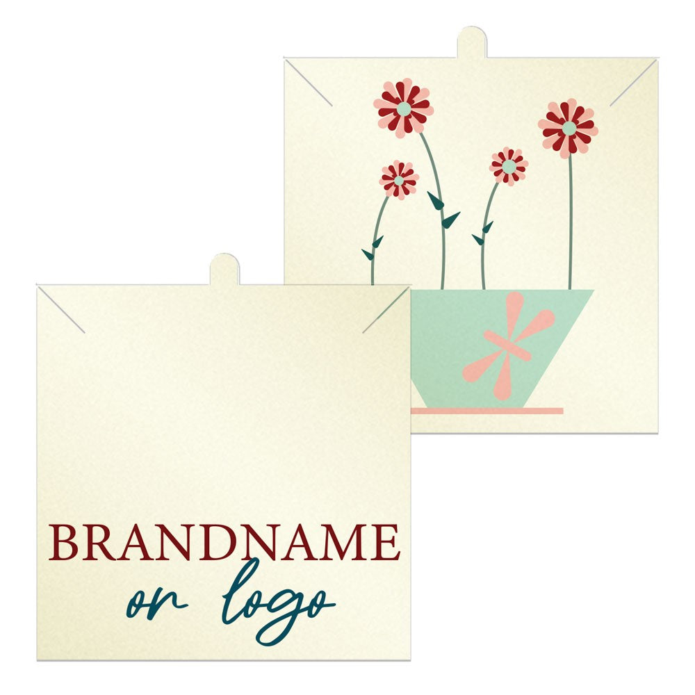 Shimmer White Gold Necklace 3-2/5" x 3-2/5"