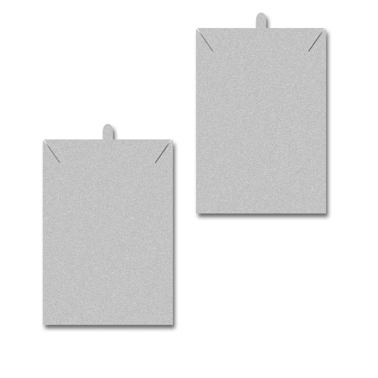 Matte Grey Necklace 2" x 3"