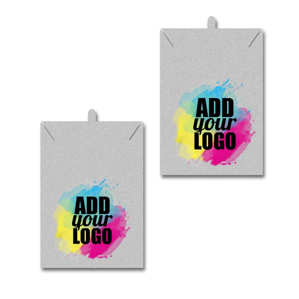 Matte Grey Necklace 2" x 3"