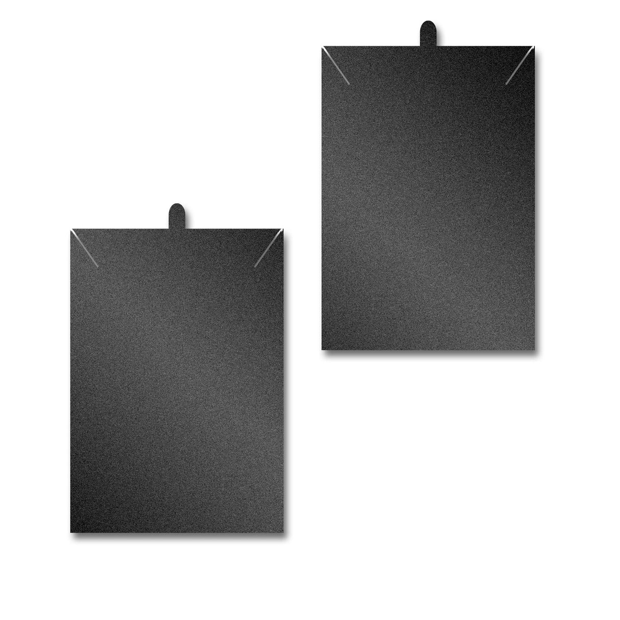 Shimmer Black Necklace 2" x 3"