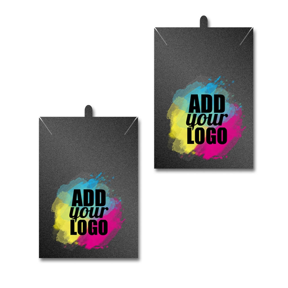 Shimmer Black Necklace 2" x 3"