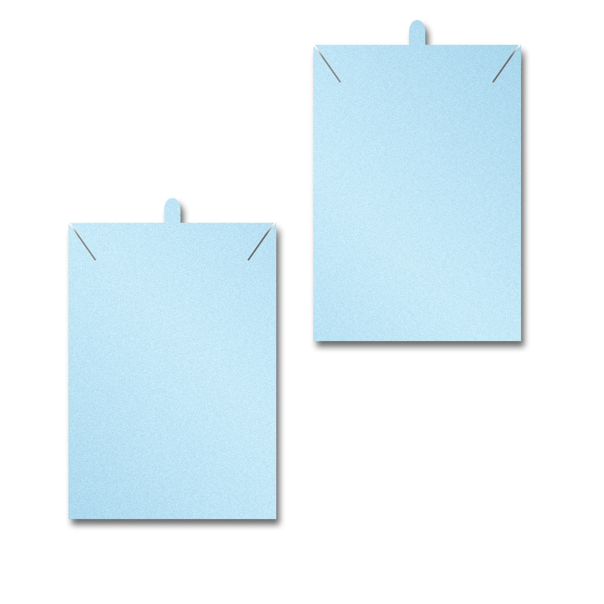 Shimmer Blue Necklace 2" x 3"