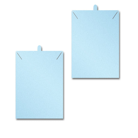 Shimmer Blue Necklace 2" x 3"