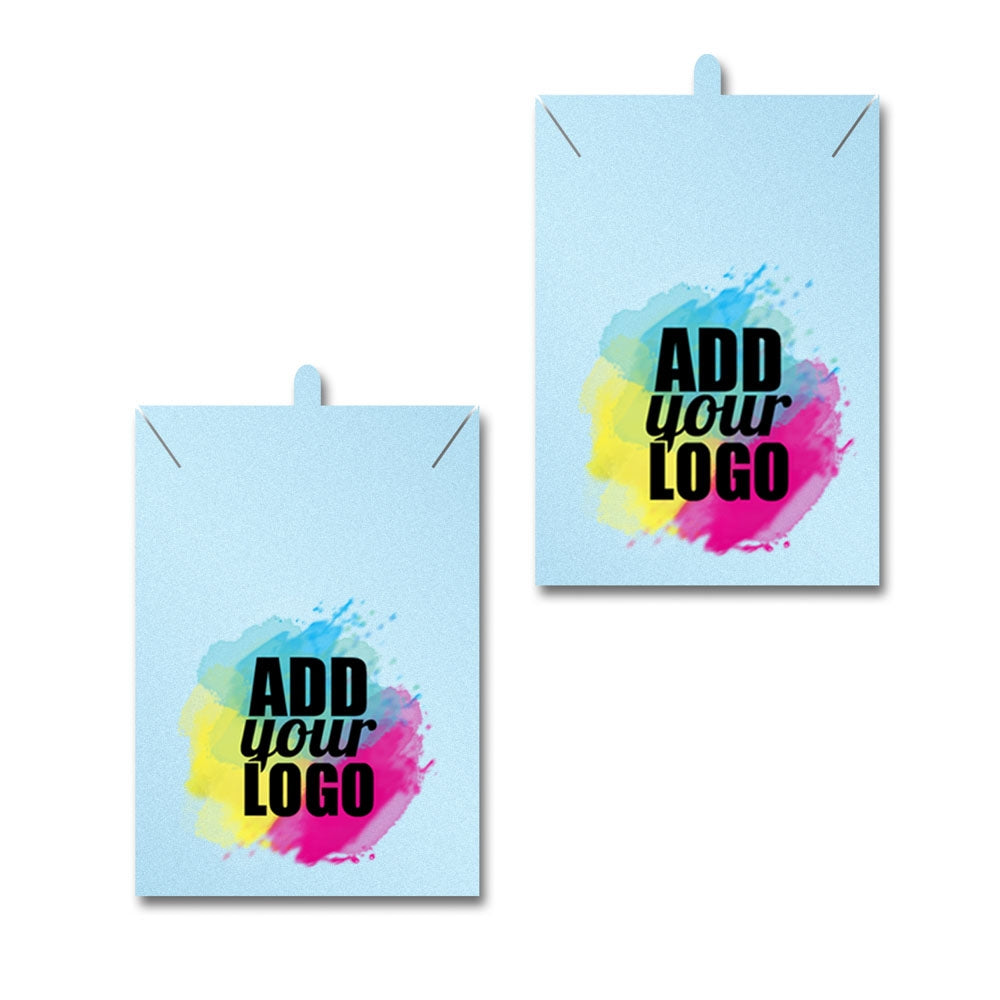 Shimmer Blue Necklace 2" x 3"