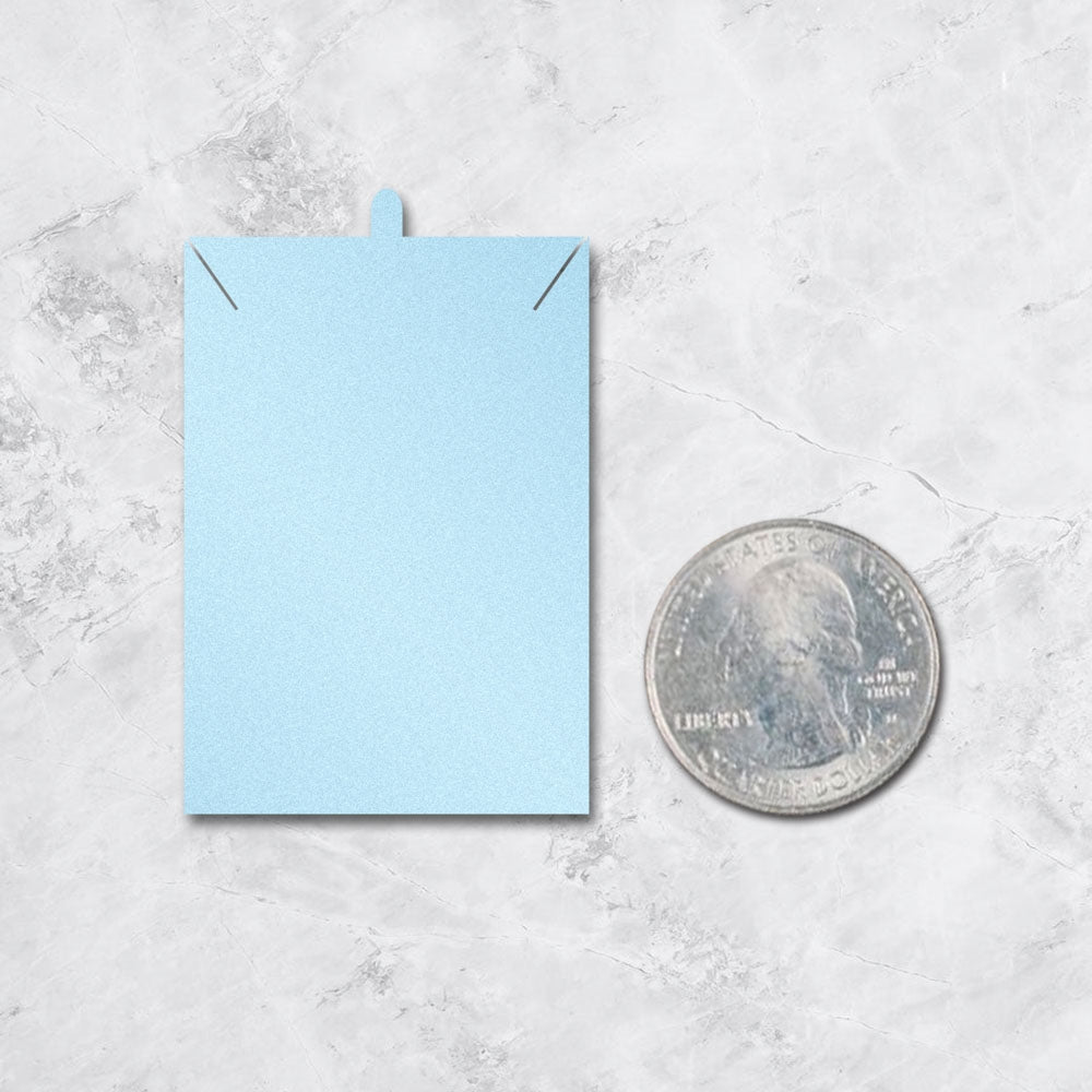Shimmer Blue Necklace 2" x 3"