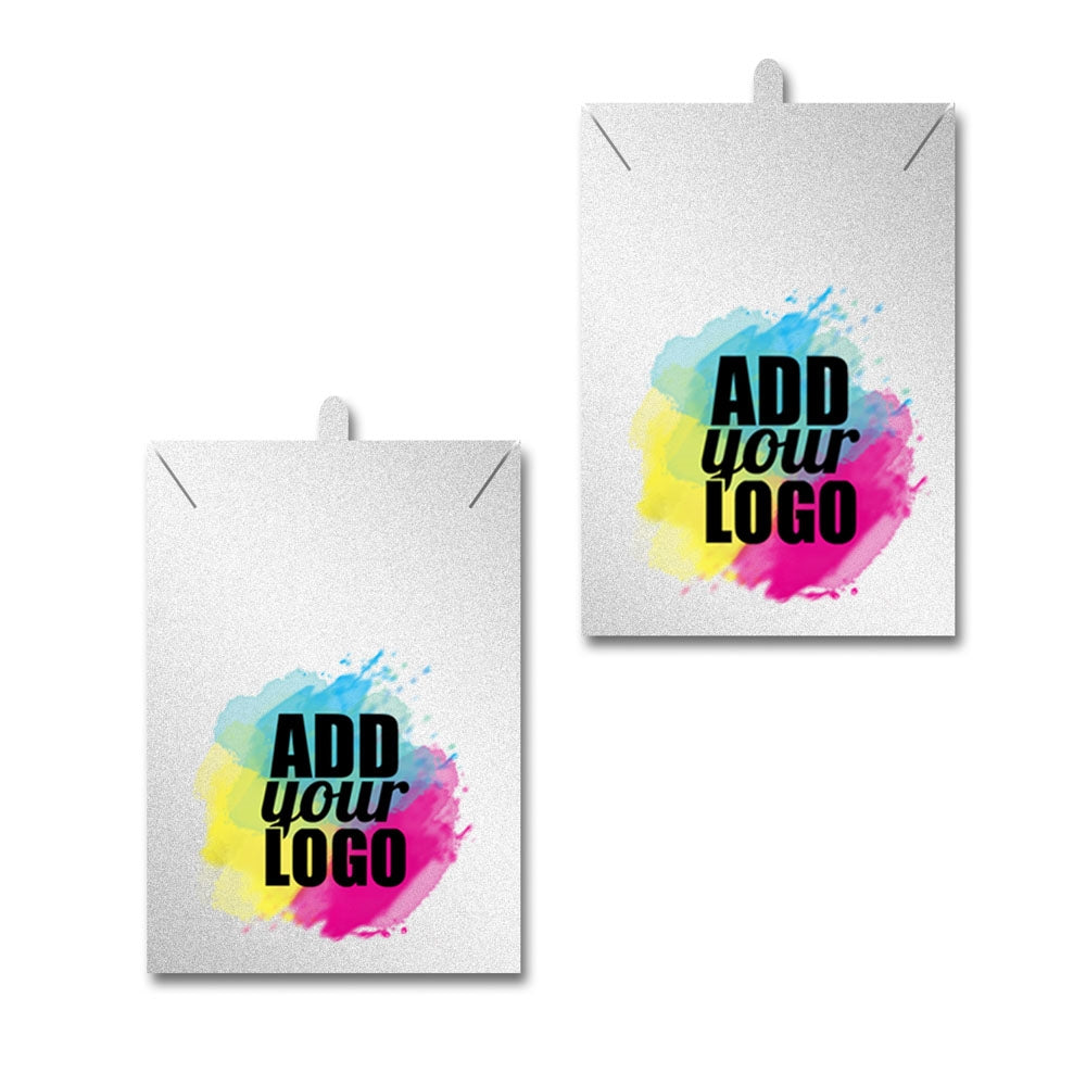 Shimmer Silver Necklace 2" x 3"