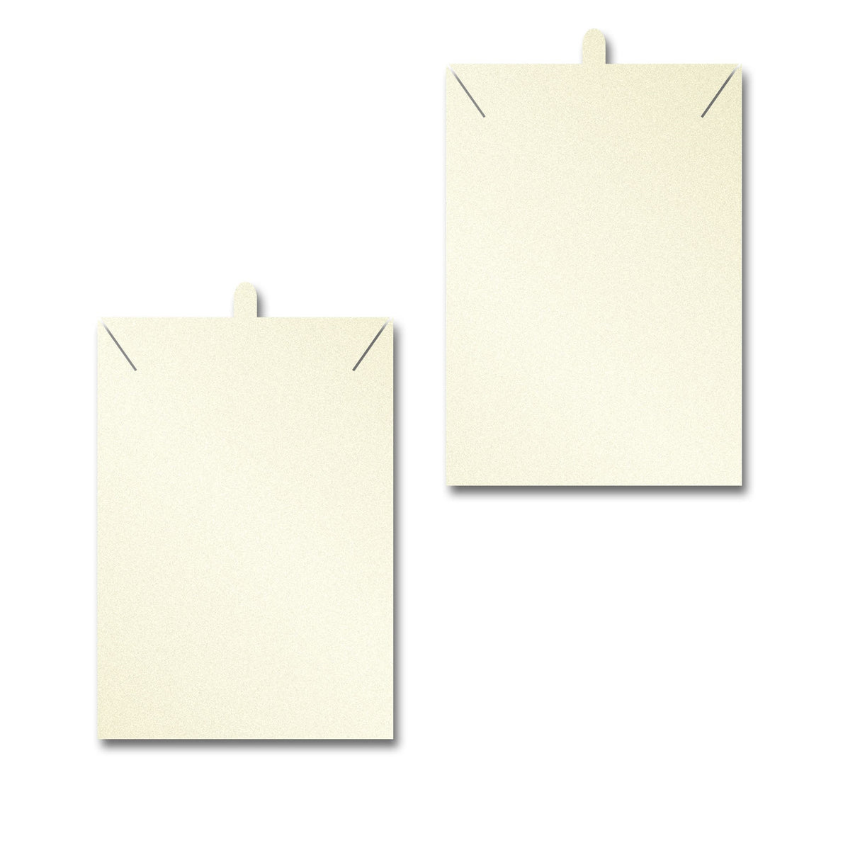 Shimmer White Gold Necklace 2" x 3"