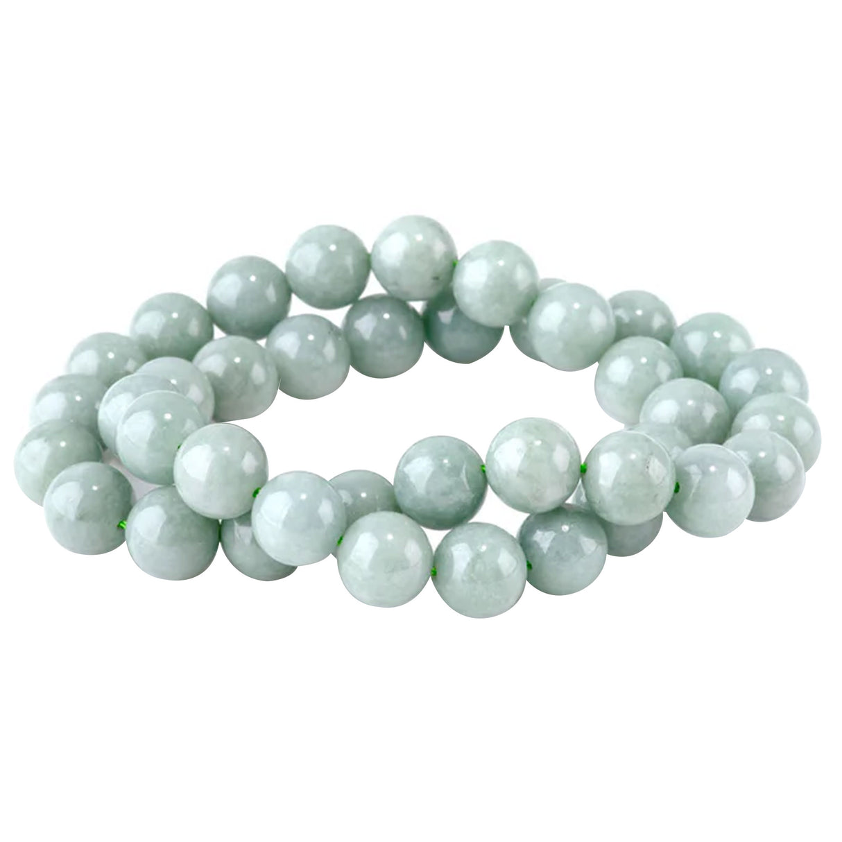 Jadeite Jade 10mm Round Beads – Soft Green – 15–16 Inch Strand