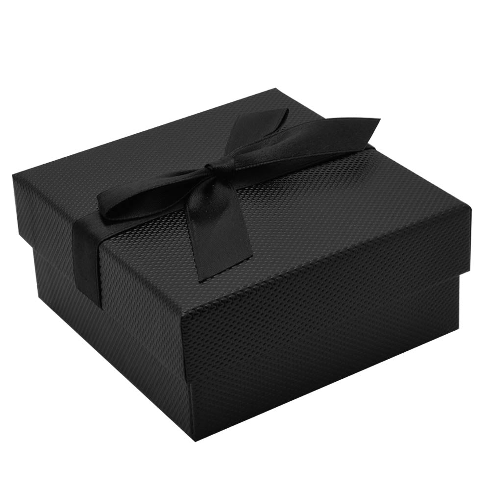 Premium Black Textured Earring / Pendant Jewelry Boxes