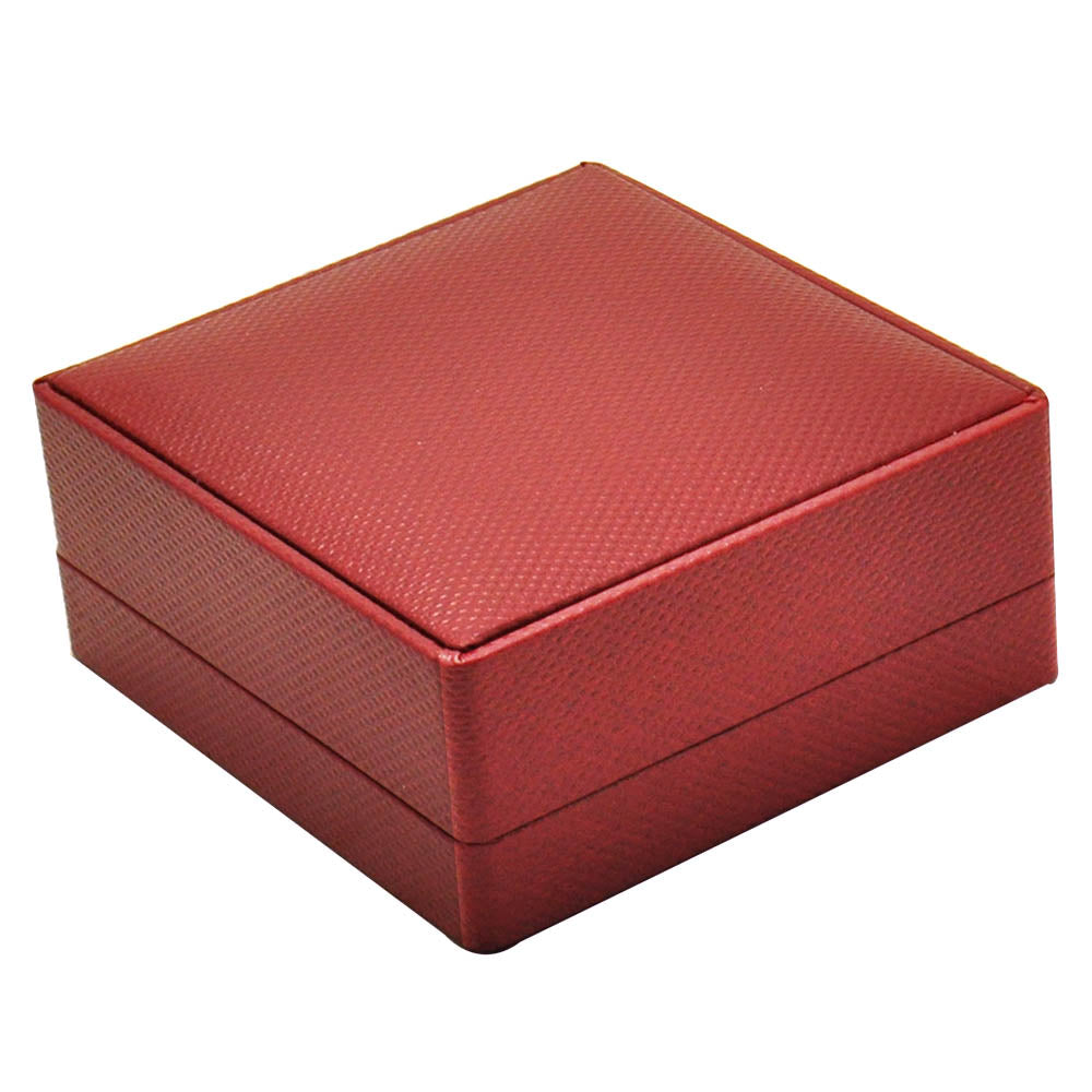 Premium Red Textured Jewelry Pendant Gift Packaging Box