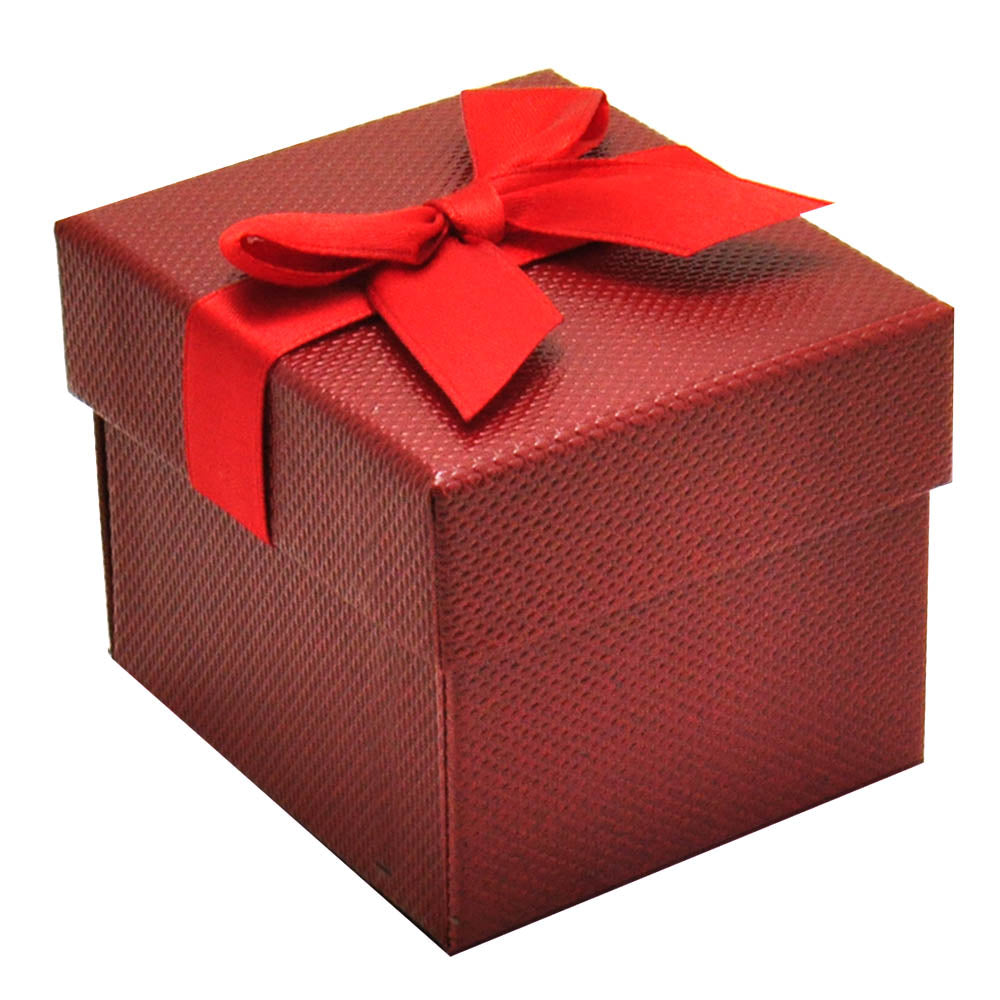 Red Premium Textured Jewelry Ring Gift Packaging Boxes