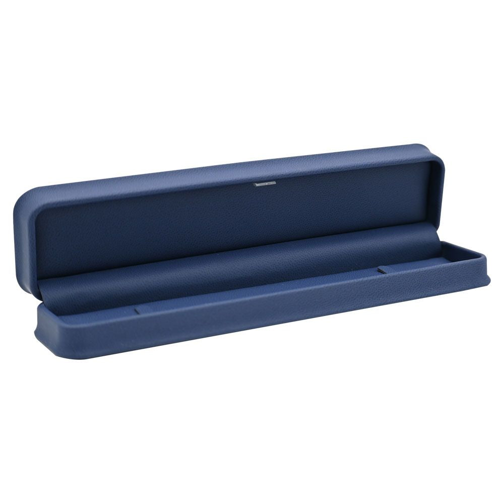 Navy Blue Leatherette Jewelry Bracelet Box