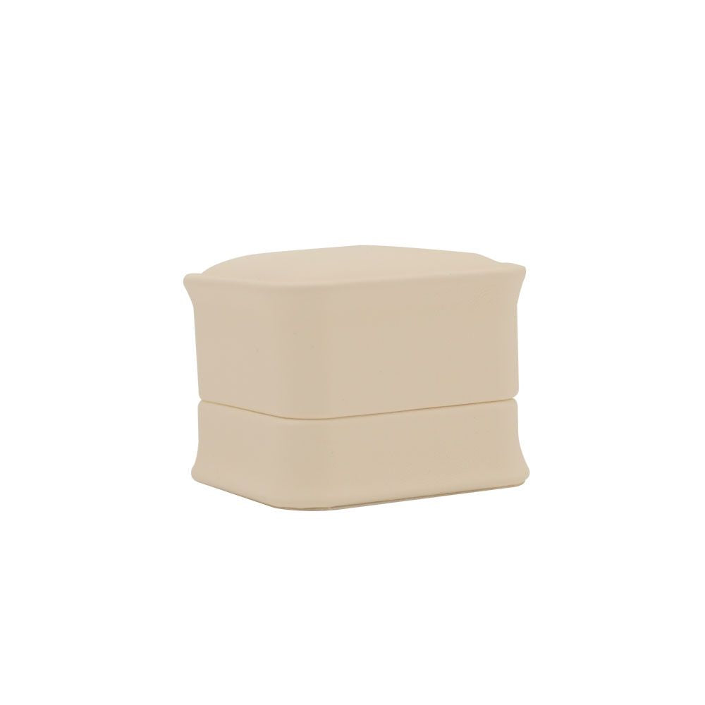 Cream Leatherette Jewelry Earring Packaging Boxes