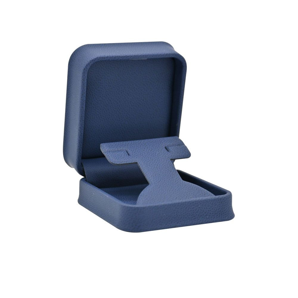Navy Blue Leatherette Jewelry Earring T Stand Boxes