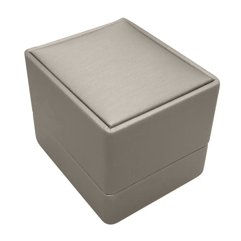 Luxury Silver Luna Leatherette Jewelry Earring Gift Boxes