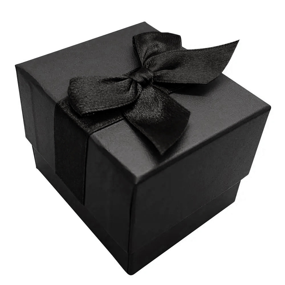 Luxury Silver Luna Leatherette Jewelry Ring Gift Boxes