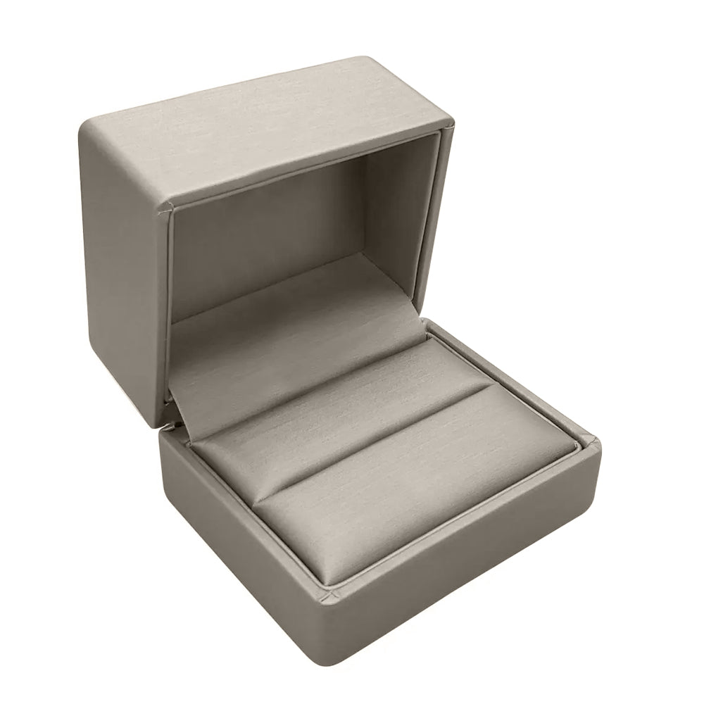 Luxury Silver Luna Wide Jewelry Ring Gift Box