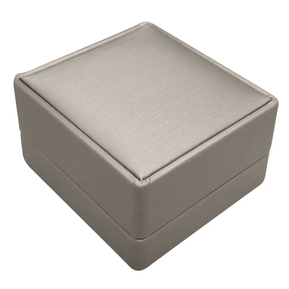 Luxury Silver Luna Leatherette Jewelry Pendant Gift Boxes