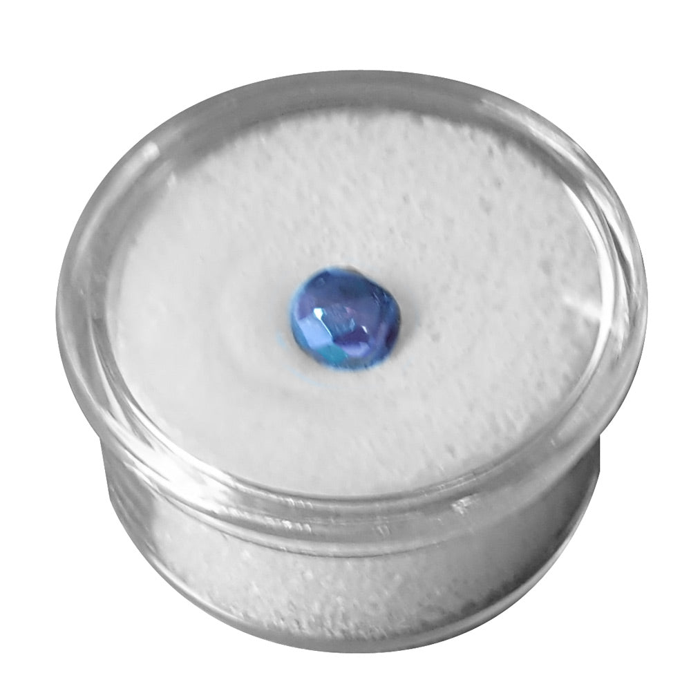 Acrylic Jar with White Foam Gemstone Display Holder