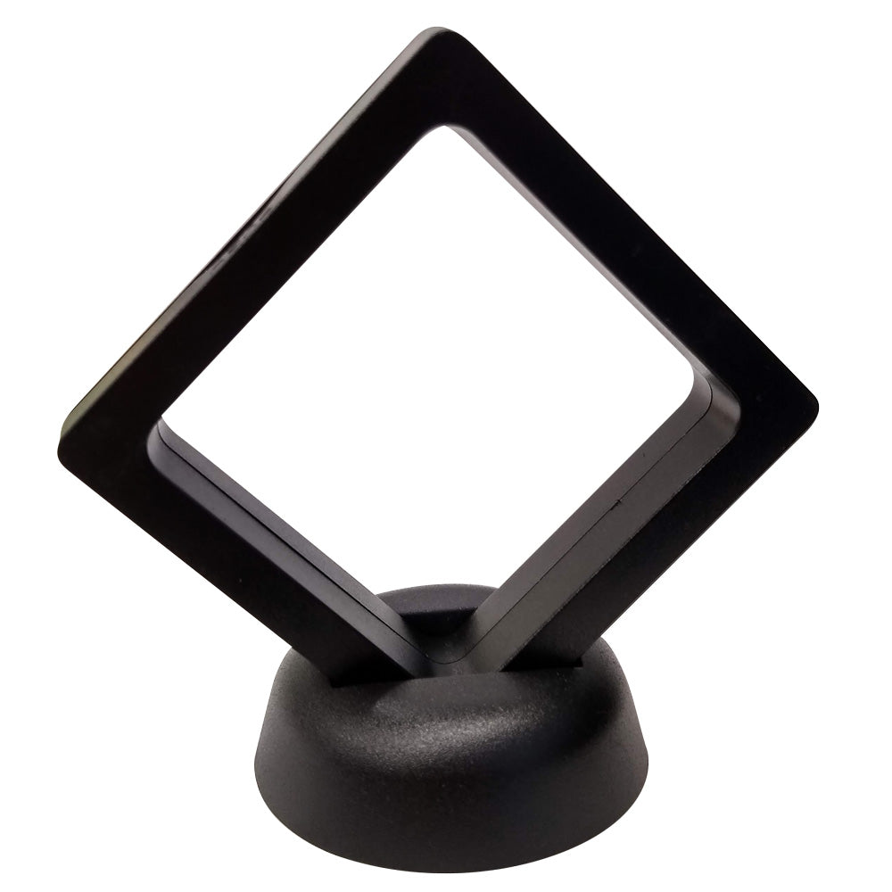 Black Plastic with Clear Center Jewelry Earring and Gemstone Display Box