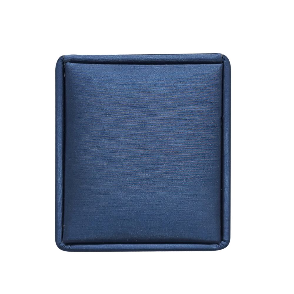 LED Blue Leatherette Ring Box Lighted