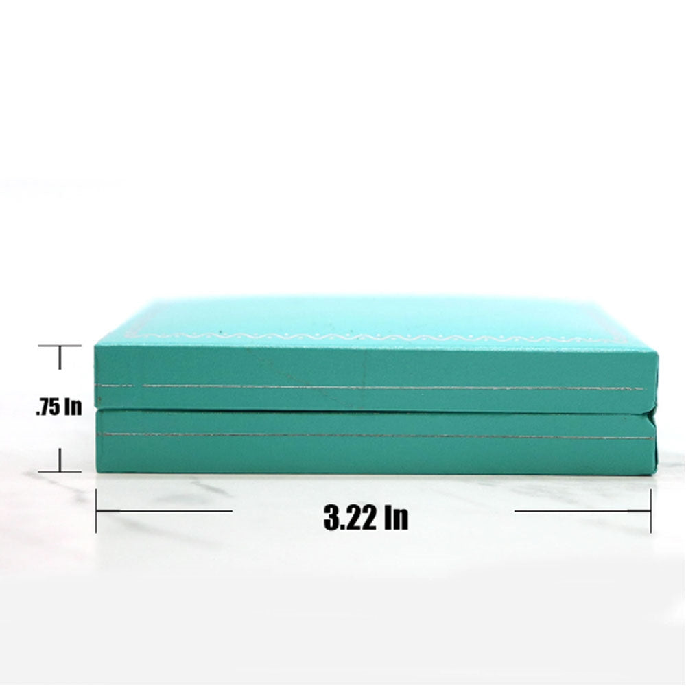 Teal Leatherette Wedding Jewelry Ring Engagement Gift Box