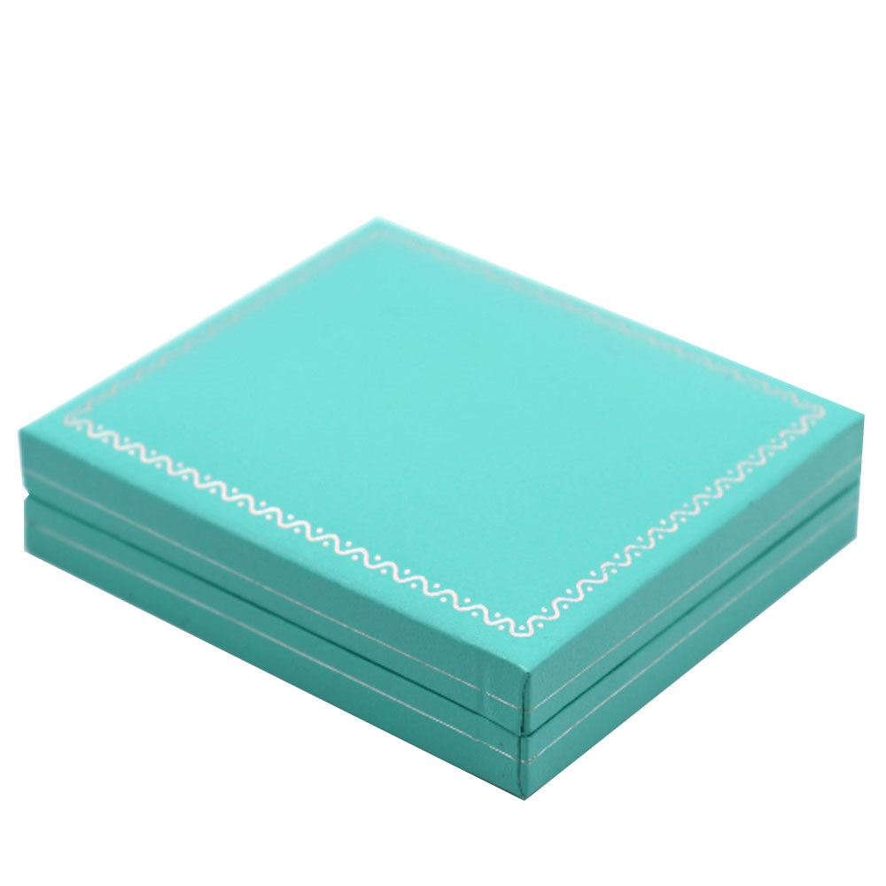 Teal Leatherette Wedding Jewelry Ring Engagement Gift Box