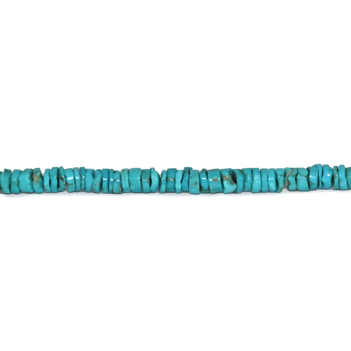 Kingman Turquoise Heishi Rondelle Beads – Zachery Treated | Arizona Turquoise | Jewelry Designer Grade