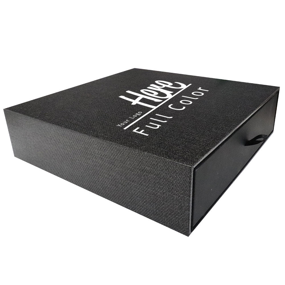 Metallic Grey Slider Large Necklace Box